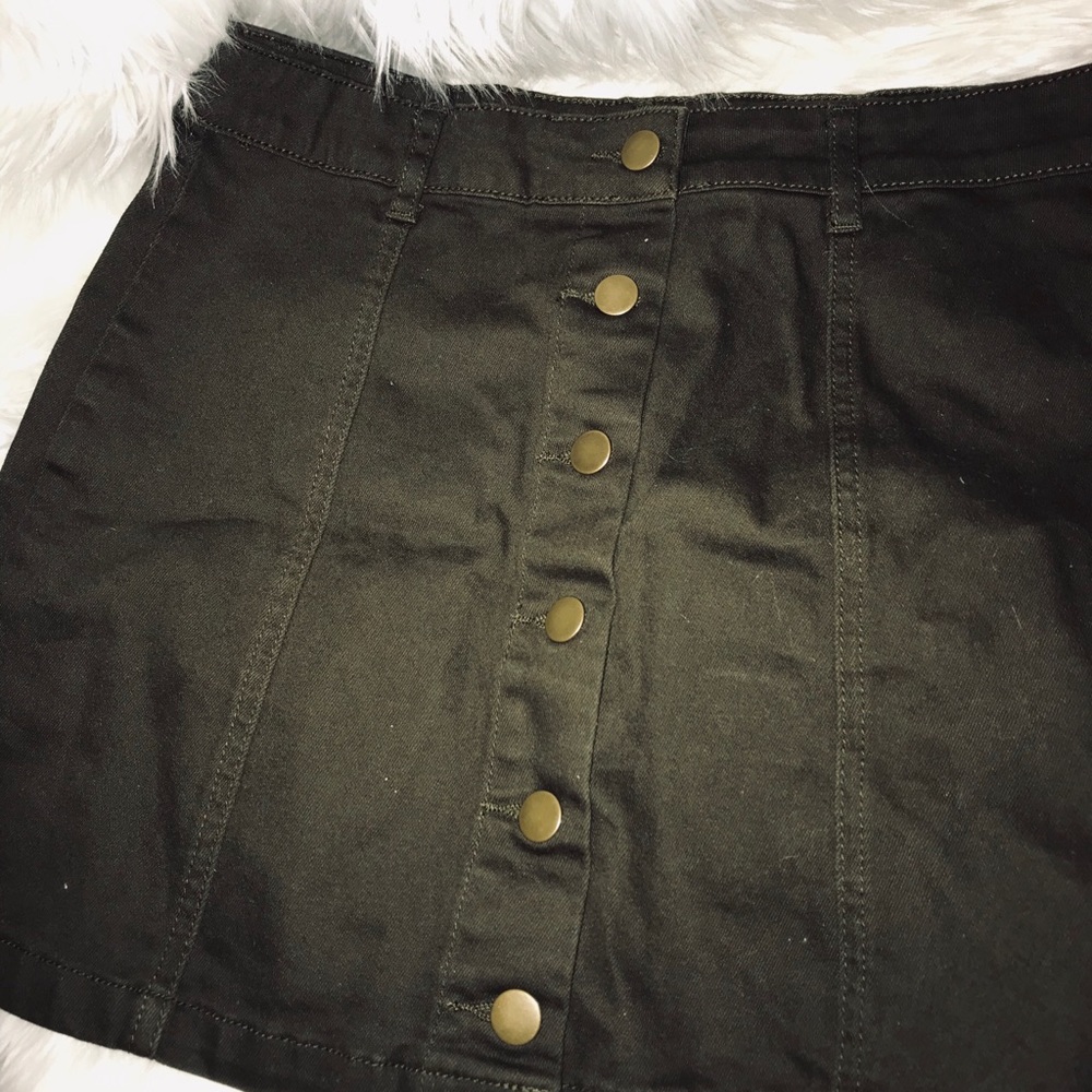 Denim, Button Down Skirt NWT